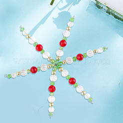 30 шт. рождественские снежинки из железной проволоки&nbsp;IFIN-SC0001-98B