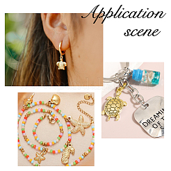 20 шт. 10 стили подвески из латуни с морскими животными&nbsp;KK-HS0001-26