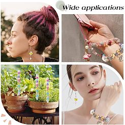 120 шт. 4 вида европейских бусин из смолы и акрила&nbsp;OPDL-NB0001-15