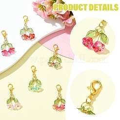 7 шт. подвесные украшения из стекла и акрила&nbsp;HJEW-YW00125