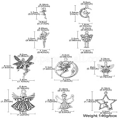 Подвески из сплава в тибетском стиле&nbsp;TIBEP-CJ0003-48