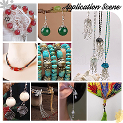 48 шт. 8 стиля латунных колпачков для бусин&nbsp;KK-PH0006-50