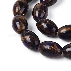 Нити бусин из окрашенных синтетических драгоценных камней&nbsp;G-T144-38B