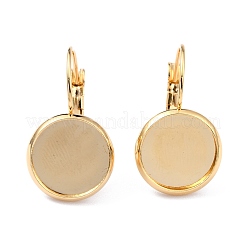 Серьги с застежкой-рычагом из нержавеющей стали 304&nbsp;STAS-F191-03G-14mm