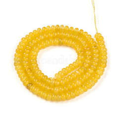 Окрашенные природные белый нефрит бисер пряди&nbsp;G-T139-57A-01