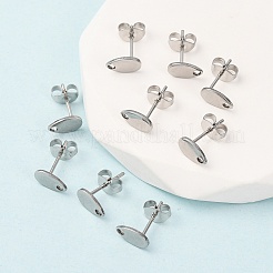 Фурнитура для сережек-гвоздиков из нержавеющей стали марки 304&nbsp;X-STAS-R063-38