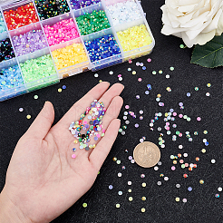 Плоские кабошоны круглой формы из смолы&nbsp;MRMJ-WH0074-28