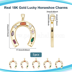 5шт латунные подвески с микропаве и кубическим цирконием&nbsp;KK-ME0003-81