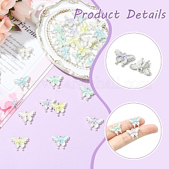 30шт 5 цвета сплава эмалевые подвески&nbsp;ENAM-YW0008-36