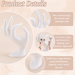 Подставки для колец из ПВХ&nbsp;ODIS-WH0061-41B