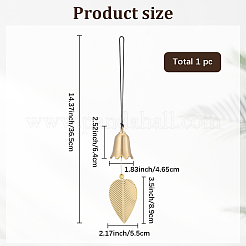 Латунные подвески-колокольчики&nbsp;HJEW-WH20816-010G-C