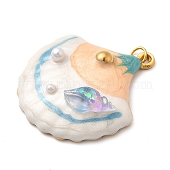 Подвески из нержавеющей стали 304 с эмалью&nbsp;STAS-B093-19G