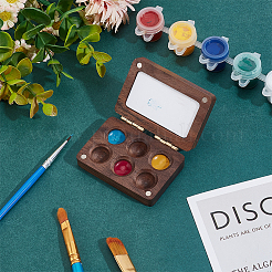 Деревянные акварельные краски банки коробка&nbsp;AJEW-WH0542-84B