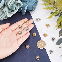 12 шт. подвески из нержавеющей стали 304 двух цветов&nbsp;STAS-UN0023-71