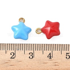Подвески-звезды из эмалированной нержавеющей стали 304&nbsp;STAS-I346-51G