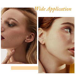 10 шт. серьги-манжеты из нержавеющей стали со спиральной накладкой&nbsp;EJEW-HS0001-03RG