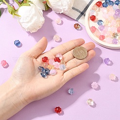 80 шт. прозрачные стеклянные бусины-спрей для краски&nbsp;GLAA-YW0005-31