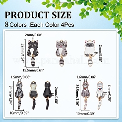 32шт 8 стиля подвески из сплава с эмалью&nbsp;FIND-WR0012-14