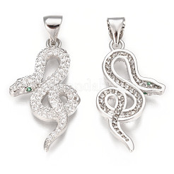 Латунные микропаве прозрачные подвески с фианитом&nbsp;ZIRC-S061-163P