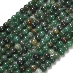 Природные африканские нефритовые бусы пряди&nbsp;G-F820-K02-4mm