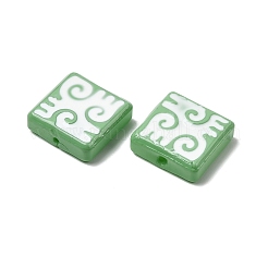 Выпечка окрашенные стеклянные бусины&nbsp;LAMP-Z017-03C