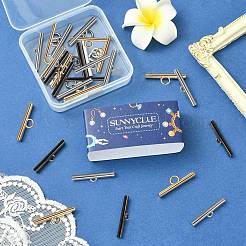 24 шт. 3-цветная застежка-тогл из сплава&nbsp;FIND-SC0014-54