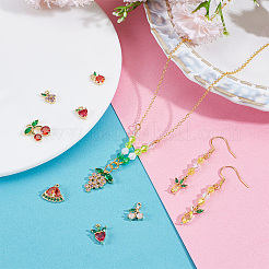 10 шт. 10 стиля латунных подвесок с кубическим цирконием&nbsp;KK-NB0004-13