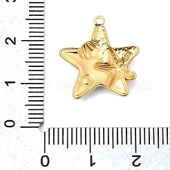 Подвески из нержавеющей стали 304 с эмалью&nbsp;STAS-P431-31G-02