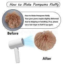 10 шт. Мягкий помпон из искусственного меха кролика 10 цветов&nbsp;DIY-CY0001-87
