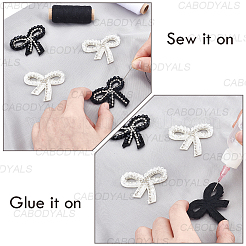 8 шт. 2-х цветные искусственные жемчужины и стеклянные бусины для пришивания аппликаций&nbsp;DIY-CY0001-30