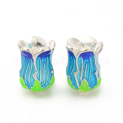 5-лепесток стойки покрытие латунь эмаль бисера крышка&nbsp;KK-P024-13S