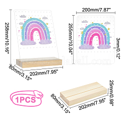 Акриловые и деревянные дисплеи для серег&nbsp;EDIS-WH0016-01