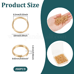 200 шт. разъемные кольца из нержавеющей стали 304 STAS-UN0062-49G-03