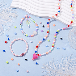 1200 шт. 12 стиля непрозрачных акриловых бусин&nbsp;OACR-GA0001-23A