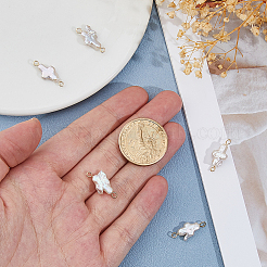 6 шт. подвески-соединители из натурального жемчуга Кеши&nbsp;PALLOY-HS00022