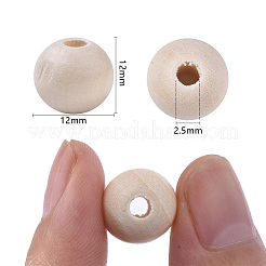 Незавершенные бусы из натурального дерева&nbsp;X-WOOD-S651-A12mm-LF