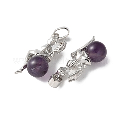 Подвески из натурального аметиста &nbsp;G-L512-E12