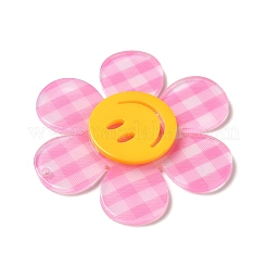 Акриловые большие подвески в клетку тартан&nbsp;LS-OACR-B008-B02