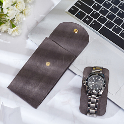 Прямоугольная бархатная сумка для хранения часов с откидной крышкой&nbsp;LS-ABAG-WH0044-46A