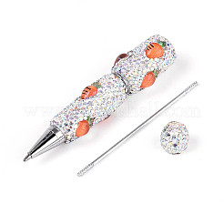 Шариковая ручка с паве из смолы и полимерной глины со стразами&nbsp;AJEW-T013-04I