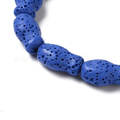 Бусы из натуральной лавы&nbsp;G-U007-01E