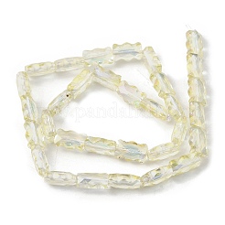 Стеклянные бусины с гальваническим покрытием &nbsp;EGLA-L045-F-HR02