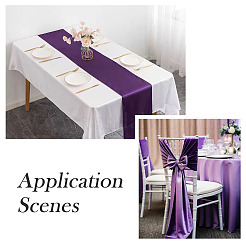 Дорожка для стола из однотонного полиэстера&nbsp;DIY-TAC0020-82B