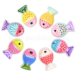 16шт. 8-х цветные стеклянные бусины&nbsp;LAMP-PA0001-38