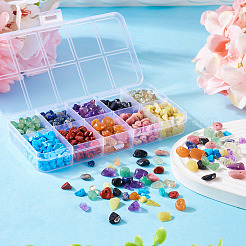 150 г 10-х видов бусин из смешанных драгоценных камней&nbsp;G-TA0001-71