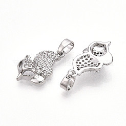 Латунные микро проложить кубического циркония подвески&nbsp;KK-T070-84P