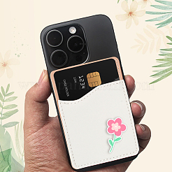 10 шт. держатель для карт из искусственной кожи на заднюю панель телефона&nbsp;AJEW-SP0002-95A