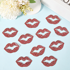 Стразы из смолы для губ hotfix (клей-расплав на обратной стороне)&nbsp;DIY-WH20013-44