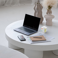 Пластиковый выдвижной держатель для заметок и рулонный диспенсер для липких заметок&nbsp;AJEW-WH0695-247A