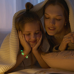 22 шт. 11 стиля прозрачных акриловых бусин с ручной росписью&nbsp;OACR-TA0001-29